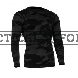 Tervel - termo marškinėliai ilgom rankovėm LVL1 Black/grey camo