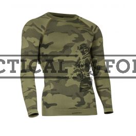 Tervel - termo marškinėliai ilgom rankovėm LVL1 military/grey camo