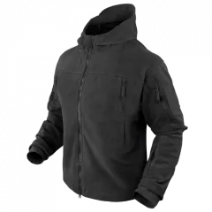 CONDOR - džemperis "Sierra hooded fleece jacket" Black-605-002