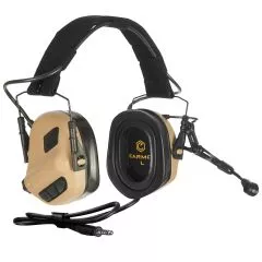 EARMOR M32 PLUS Military Tactical Hearing Protection with Communication Tan