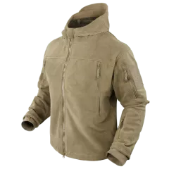 CONDOR - džemperis "Sierra hooded fleece jacket" TAN